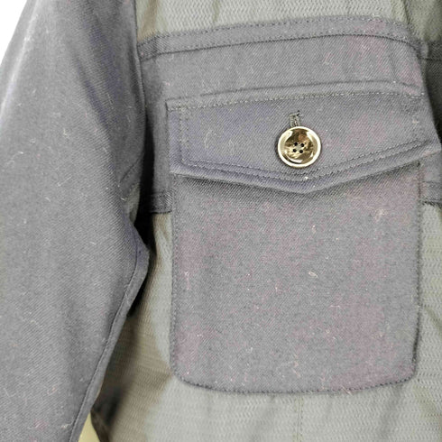 インターメッツォ INTERMEZZO ダウンインナー付き 異素材切替 フーディジャケット メンズ import:M