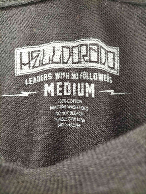 HELLDORADO 両面プリントクルーネックTシャツ street メンズ M