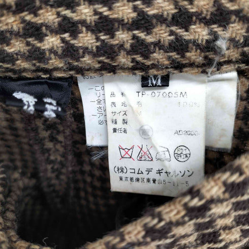トリココムデギャルソン tricot COMME des GARCONS 千鳥格子 アシンメトリーパンツ レディース JPN:M