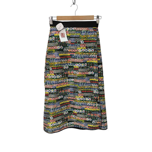 ミュベール MUVEIL ミックスフラワーラップスカート レディース 38