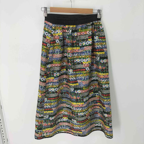 ミュベール MUVEIL ミックスフラワーラップスカート レディース 38