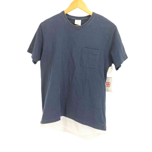 ミスタージェントルマン MR.GENTLEMAN メッシュ切り替え S/S Tシャツ メンズ JPN:M