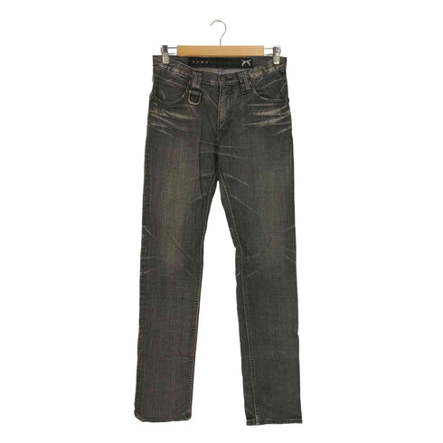 ロアー roar カラビナ付き 先染め ブラック スキニーデニム メンズ JPN:1