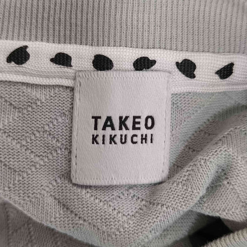 タケオキクチ TAKEO KIKUCHI 総柄 エステルコットン クルーネックTシャツ メンズ JPN:3