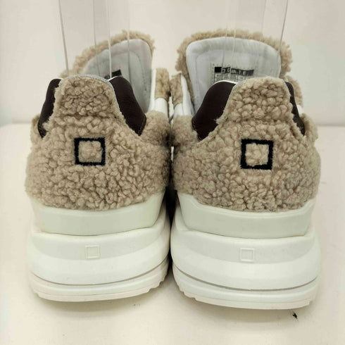 D.A.T.E. FUGA FG FUR TEDDY BEIGE ファー テディ スニーカー レディース JPN:23.5