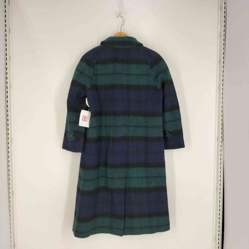 ジェイプレス J.PRESS ブラックウォッチ ウールナイロン ステンカラーコート メンズ JPN:L