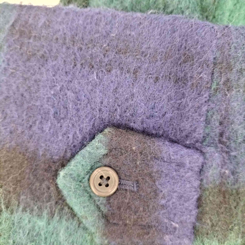 ジェイプレス J.PRESS ブラックウォッチ ウールナイロン ステンカラーコート メンズ JPN:L