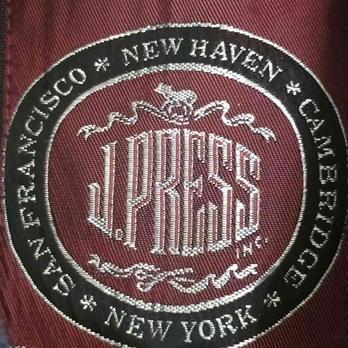 ジェイプレス J.PRESS ブラックウォッチ ウールナイロン ステンカラーコート メンズ JPN:L