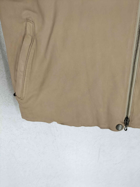 Bark Tannage ラムレザーライダースジャケット レディース 36