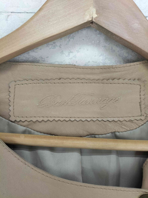 Bark Tannage ラムレザーライダースジャケット レディース 36