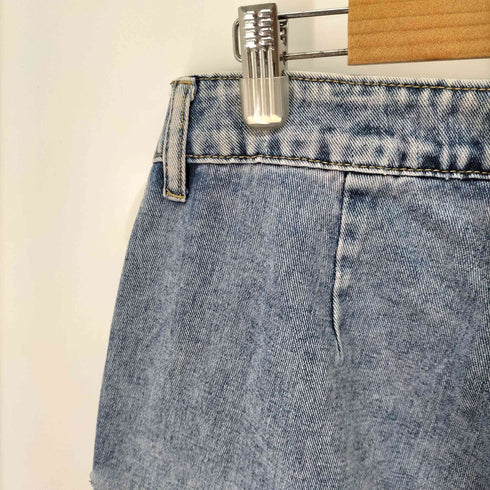 デニム カーゴ ワイドパンツ レディース 32inch