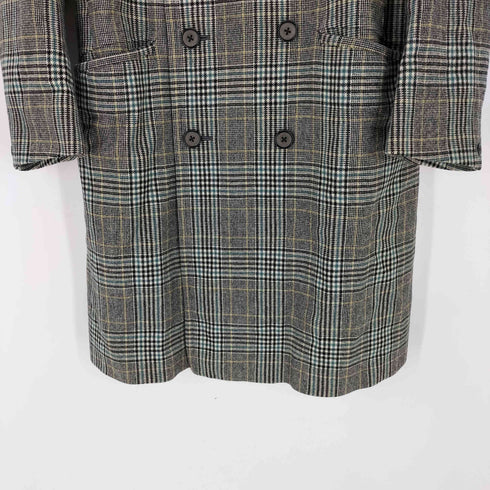 バーバリーズ BURBERRYS 60-70s 英国製 ウール100% グレンチェック チェスターコート メンズ JPN:M
