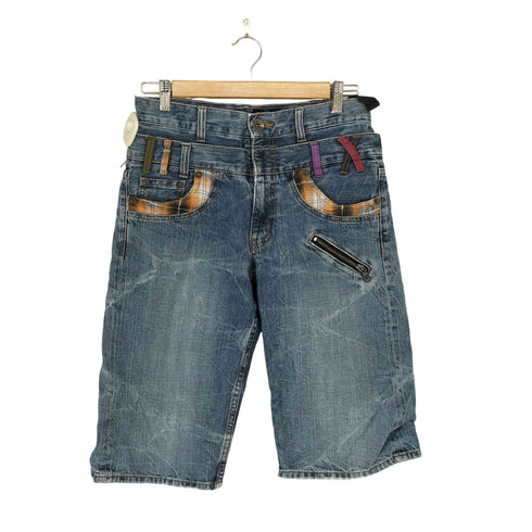 oririn 平成 Y2K クロップドデニムパンツ レディース