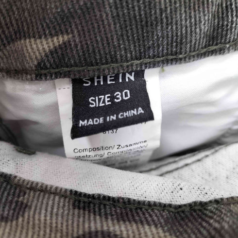 シーイン SHEIN Y2K カモフラ カーゴパンツ レディース 30inch