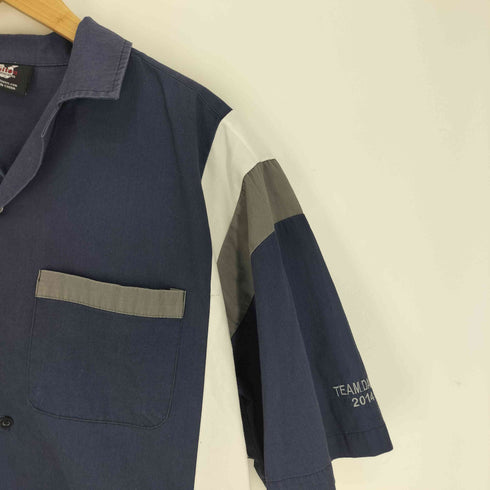 ヒルトン HILTON バックワッペン ボウリングシャツ メンズ import:M