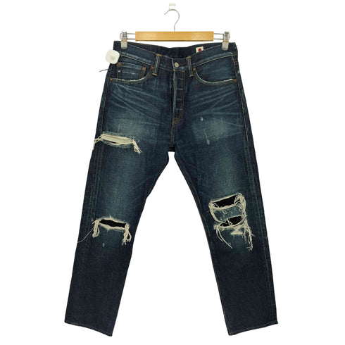 リーバイス Levis 501 ボタン裏3015刻印 ボタンフライ ダメージ インディゴ デニムパンツ メンズ W32 L32