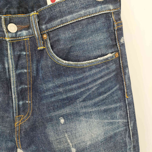 リーバイス Levis 501 ボタン裏3015刻印 ボタンフライ ダメージ インディゴ デニムパンツ メンズ W32 L32