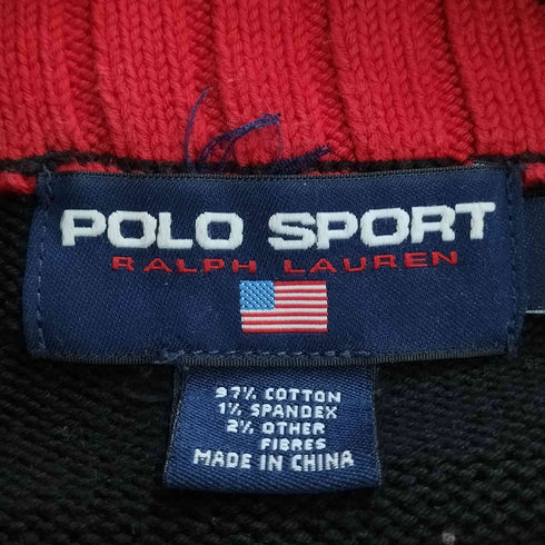 ポロスポーツラルフローレン POLO SPORT RALPH LAUREN 90-2000s ツートン ハーフジップニット メンズ LL