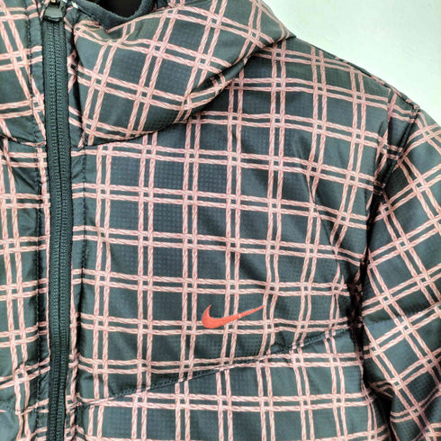 ナイキ NIKE チェック柄 ダウンジャケット メンズ import:M