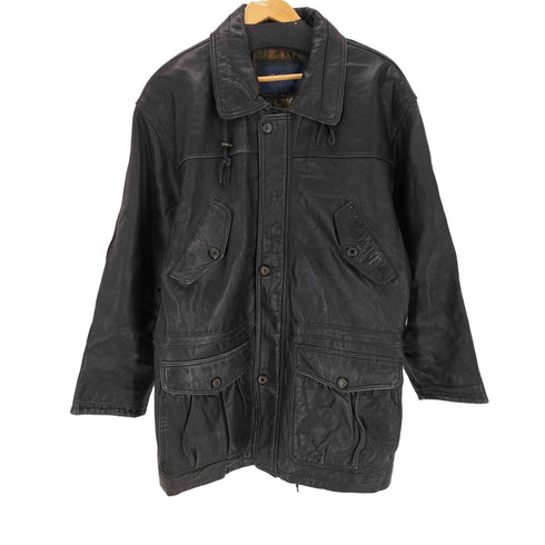 Sub Urban 裏地総柄 ラムレザーコート メンズ JPN:L