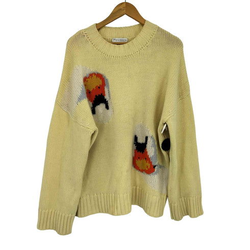 ジェイダブリューアンダーソン JW ANDERSON 22AW スワン インターシャ ニット メンズ import:L