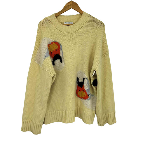 ジェイダブリューアンダーソン JW ANDERSON 22AW スワン インターシャ ニット メンズ import:L
