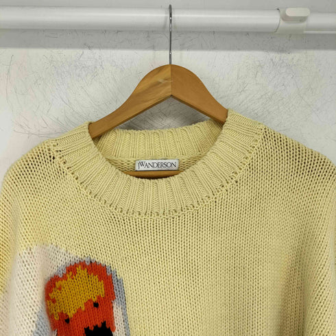 ジェイダブリューアンダーソン JW ANDERSON 22AW スワン インターシャ ニット メンズ import:L