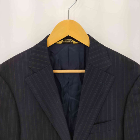 ポールスチュアート Paul Stuart SUPER 120s ストライプ ウール テーラード ジャケット メンズ JPN:2