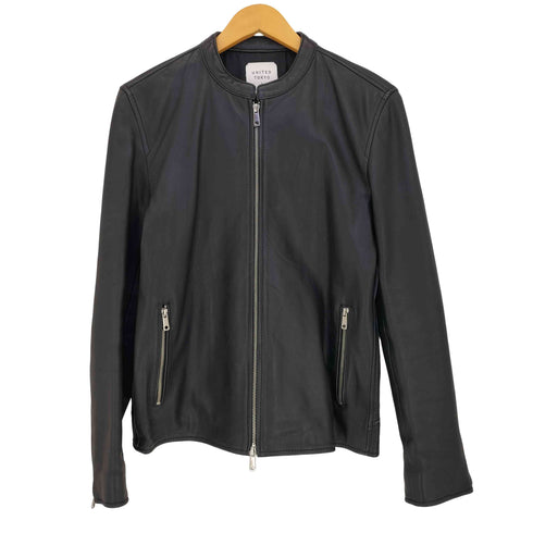 ユナイテッドトウキョウ UNITED TOKYO ラムレザー ダブルジップ シングルライダースジャケット メンズ JPN:1