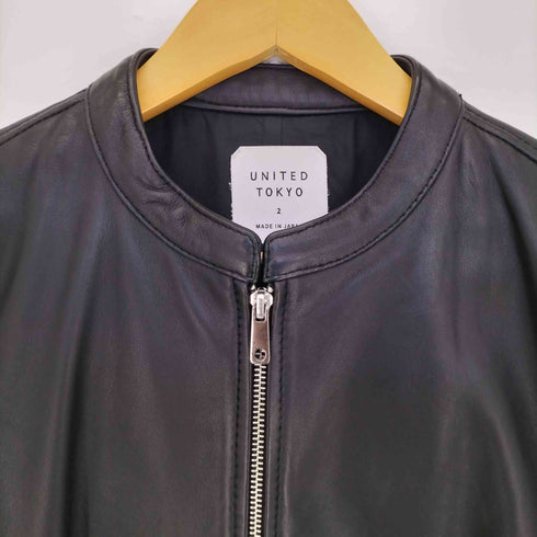 ユナイテッドトウキョウ UNITED TOKYO ラムレザー ダブルジップ シングルライダースジャケット メンズ JPN:1