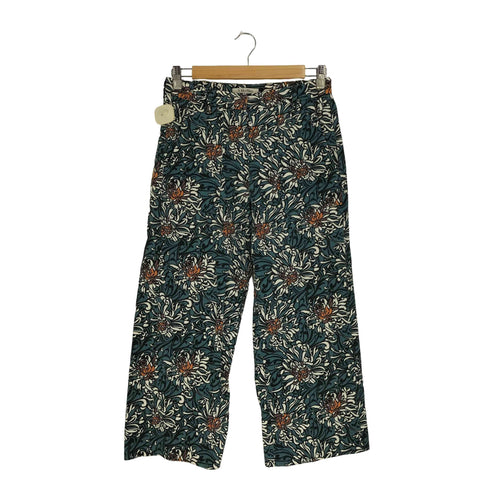 エスマックスマーラ S Max Mara 花柄 ベイカーポケット ワイドパンツ レディース