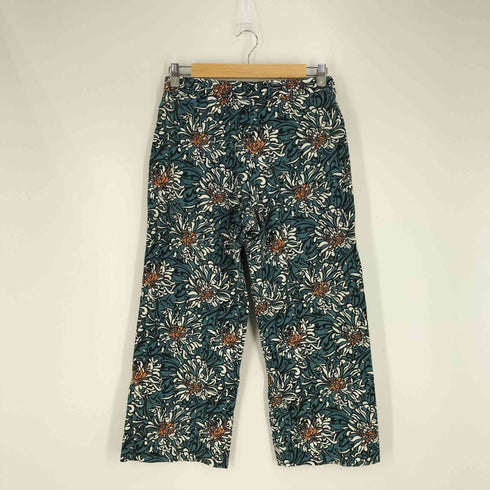 エスマックスマーラ S Max Mara 花柄 ベイカーポケット ワイドパンツ レディース