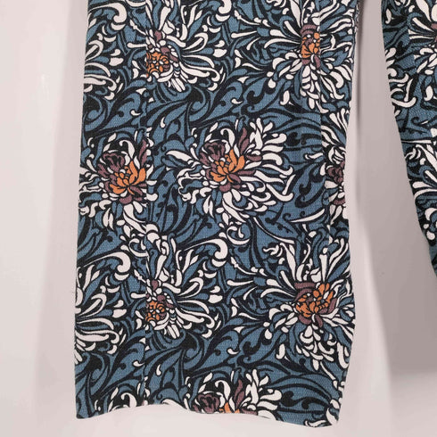 エスマックスマーラ S Max Mara 花柄 ベイカーポケット ワイドパンツ レディース