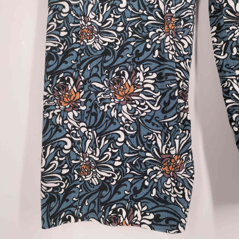 エスマックスマーラ S Max Mara 花柄 ベイカーポケット ワイドパンツ レディース