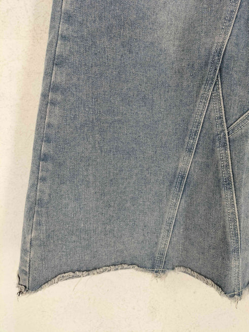 バックスリットデニムマキシスカート レディース