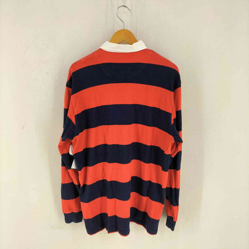 ポロバイラルフローレン Polo by RALPH LAUREN 90S スリランカ製 ボーダーラガーシャツ メンズ import:L