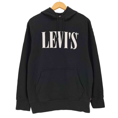 リーバイス Levis コットン ビッグロゴプリント プルオーバーパーカー メンズ import:S