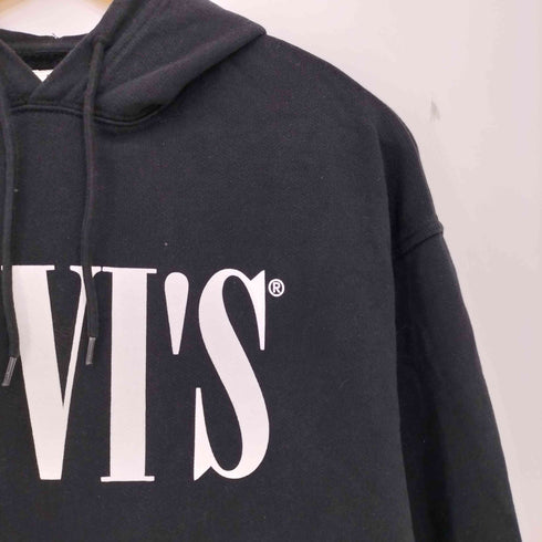 リーバイス Levis コットン ビッグロゴプリント プルオーバーパーカー メンズ import:S