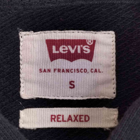 リーバイス Levis コットン ビッグロゴプリント プルオーバーパーカー メンズ import:S