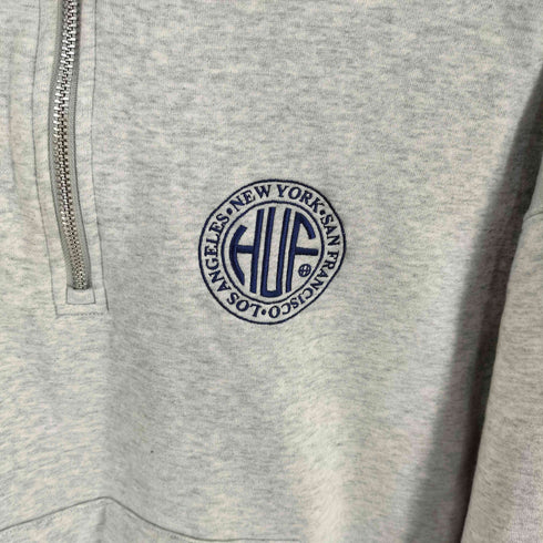 ハフ HUF ハーフジップスウェット メンズ import:M
