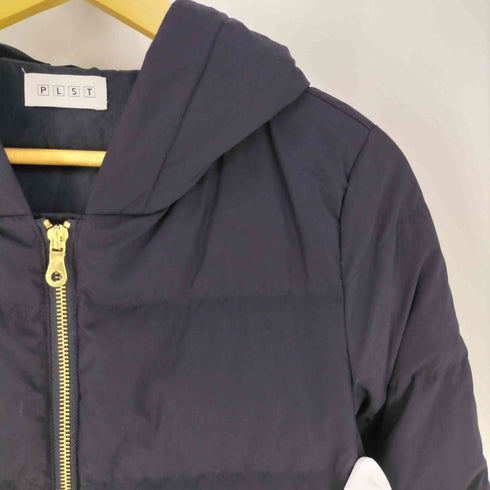 プラステ PLST ダブルジップ フーデッド ダウンコート レディース JPN:M