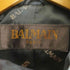バルマンパリ BALMAIN PARIS ラムレザー 金ボタン ハイネックジャケット レディース JPN:9号