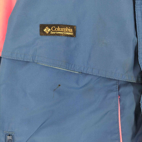 コロンビア Columbia 80s 台湾製 蛍光 ツートン ナイロンジャケット メンズ JPN:1