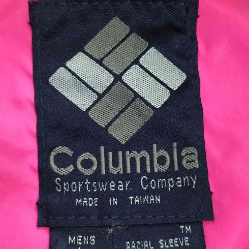 コロンビア Columbia 80s 台湾製 蛍光 ツートン ナイロンジャケット メンズ JPN:1