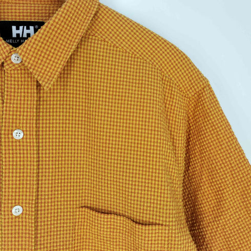 ヘリーハンセン HELLY HANSEN デザイン チェック S/S シャツ メンズ import:M