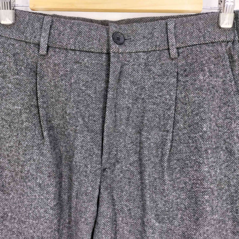 ユニクロ UNIQLO 24aw タックワイドパンツ/ヘリンボーン メンズ JPN:M