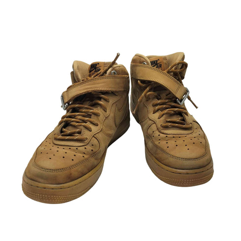 ナイキ NIKE AIR FORCE 1 MID '07 WB FLAX/WHEAT-GUM LIGHT BROWN エアフォース 1 07 ミッド スニーカー フラックス ウィート ガム ライト ブラウン メンズ JPN:27