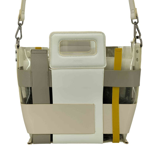 nouer / ヌエール パターン配色クリアバッグ 2way レディース