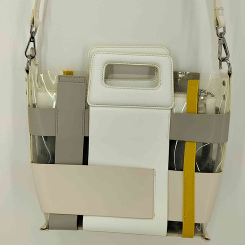 nouer / ヌエール パターン配色クリアバッグ 2way レディース