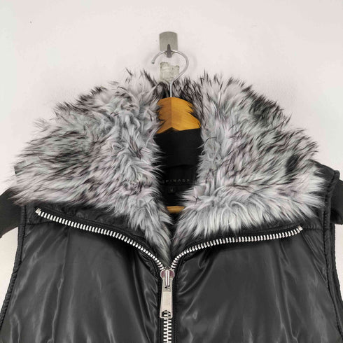 SPINASH 光沢 ファーベスト y2k メンズ